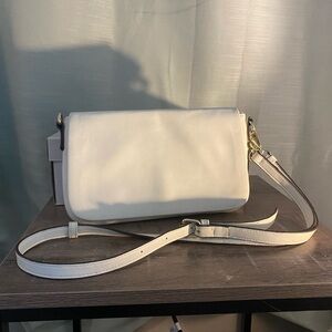 Target White Crossbody Bag with Clean Lines